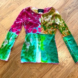 COPY - GORGEOUS multicolor Gaultier mesh top!